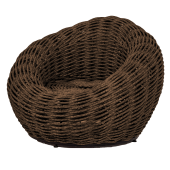 Кресло-гнездо плетеное DeckWOOD Nest (коричневый)