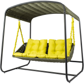 Диван подвесной со стойкой DeckWOOD Sky bed lite (темно-зеленый)