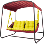Диван подвесной со стойкой DeckWOOD Sky bed lite (красный)
