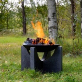 Чугунная чаша на бетонном основании PREMIUM S-серия (60)