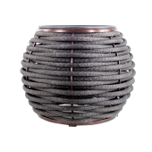Вазон бочонок DeckWOOD 400х380 (черный)