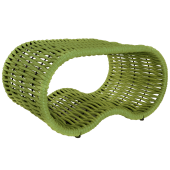 Стол-пуф DeckWOOD из полимерной лозы (салатовый)