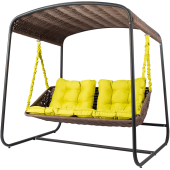 Диван подвесной со стойкой DeckWOOD Sky bed lite (коричневый)