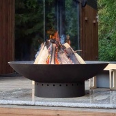 Чугунная чаша на металлическом основании PREMIUM D-серия (100)