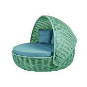 Беседка-кровать NestBed с откидным верхом DeckWOOD (бирюза)