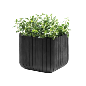 CUBE PLANTER L, кашпо (графит)