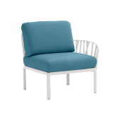 bianco/белый, подушка синий Sunbrella