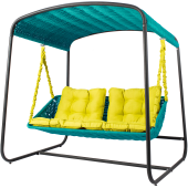Диван подвесной со стойкой DeckWOOD Sky bed lite (голубой)