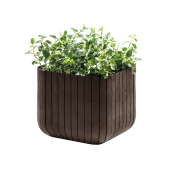 CUBE PLANTER L, кашпо (коричневый)