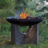 Чугунная чаша на бетонном основании PREMIUM S-серия (80)