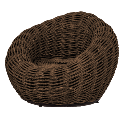 Кресло-гнездо плетеное DeckWOOD Nest (коричневый)