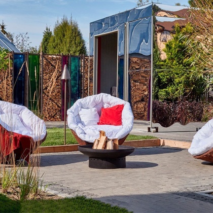 Чугунная чаша на металлическом основании PREMIUM D-серия (80Z)