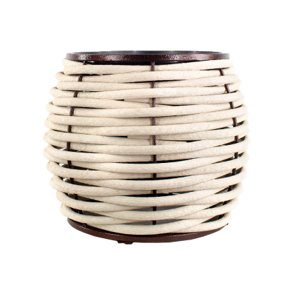 Вазон бочонок DeckWOOD 400х380 (белый)