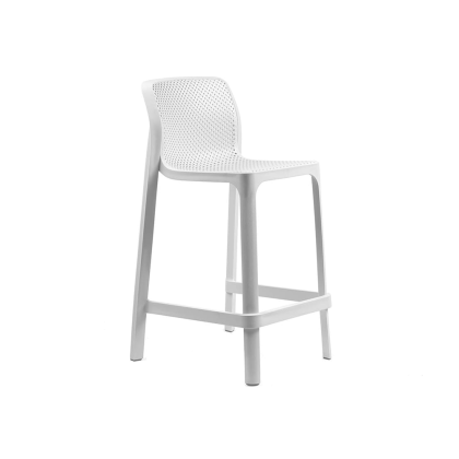 NET STOOL MINI, стул полубарный (bianco/белый)