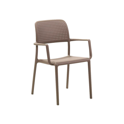 BORA, кресло пластиковое (tortora/тортора)