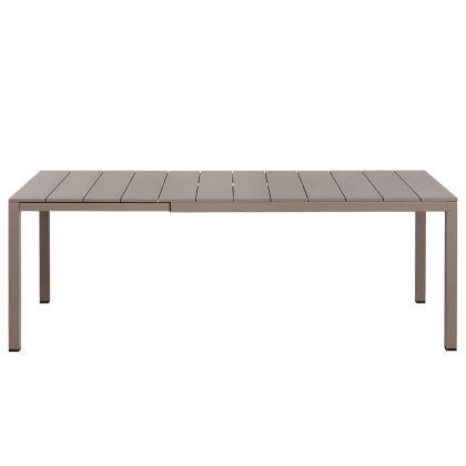 RIO ALU 140 EXTENSIBILE, стол металлический раздвижной 140 - 210 см (tortora/тортора)