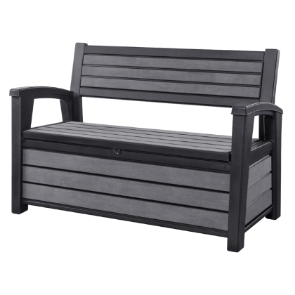 HUDSON BENCH 227L (132.7 x 61.2 x 89) (антрацит)