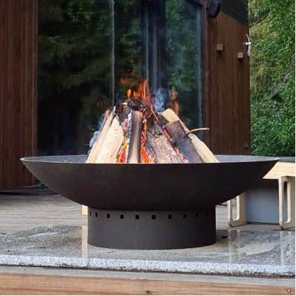 Чугунная чаша на металлическом основании PREMIUM D-серия (100)