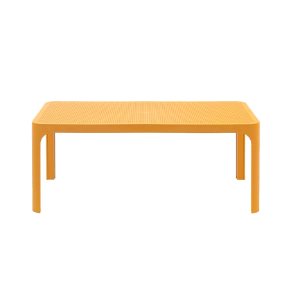NET TABLE 100, стол пластиковый (senape/горчица)