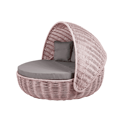Беседка-кровать NestBed с откидным верхом DeckWOOD (пудровый)