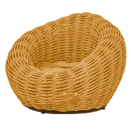 Кресло-гнездо плетеное DeckWOOD Nest (песочный)