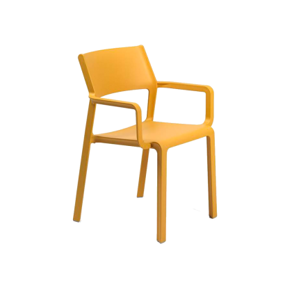 TRILL ARMCHAIR, кресло пластиковое (senape/горчица)