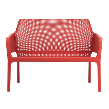 NET BENCH, скамья пластиковая (corallo/коралл)