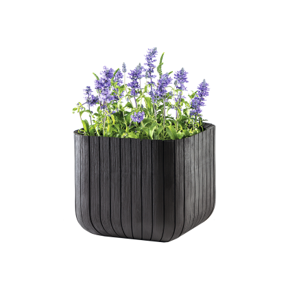 CUBE PLANTER M, кашпо (графит)