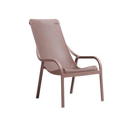 NET LOUNGE, лаунж-кресло пластиковое (tortora/тортора)