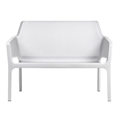 NET BENCH, скамья пластиковая (bianco/белый)