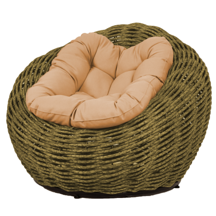 Кресло-гнездо плетеное DeckWOOD Nest (темно-зеленый)