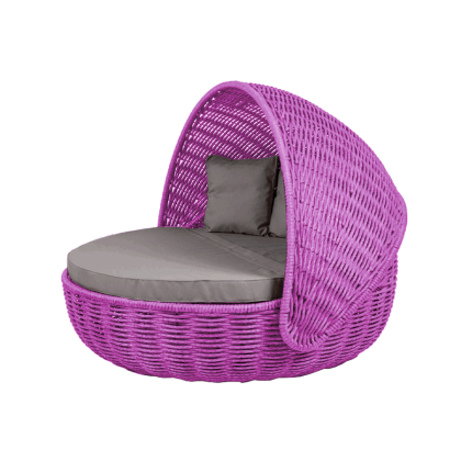Беседка-кровать NestBed с откидным верхом DeckWOOD (фуксия)