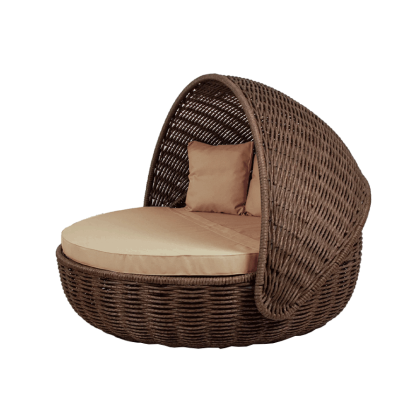 Беседка-кровать NestBed с откидным верхом DeckWOOD (коричневый)