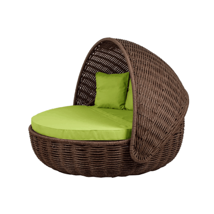 Беседка-кровать NestBed с откидным верхом DeckWOOD (коричневый)