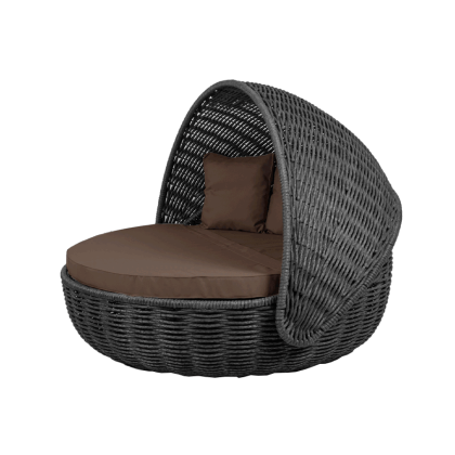 Беседка-кровать NestBed с откидным верхом DeckWOOD (черный)