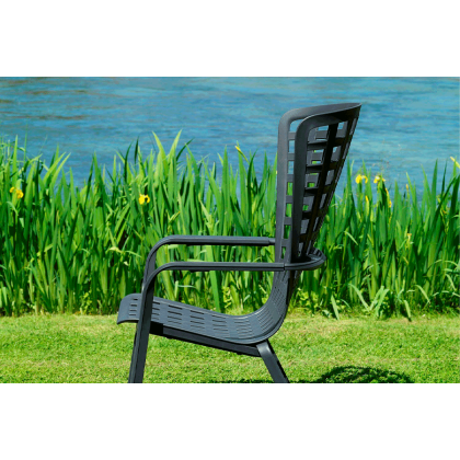 FOLIO, лаунж-кресло пластиковое (antracite/антрацит)