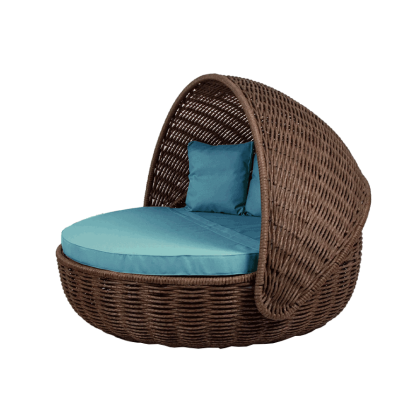 Беседка-кровать NestBed с откидным верхом DeckWOOD (коричневый)