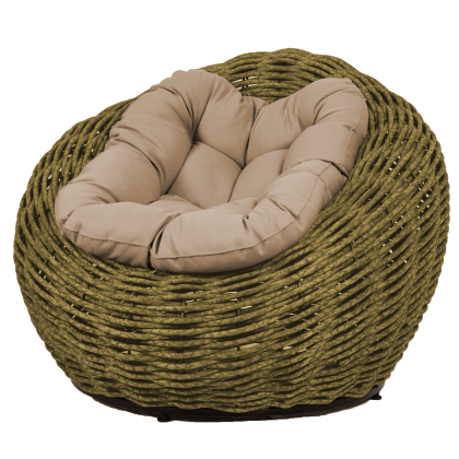Кресло-гнездо плетеное DeckWOOD Nest (темно-зеленый)