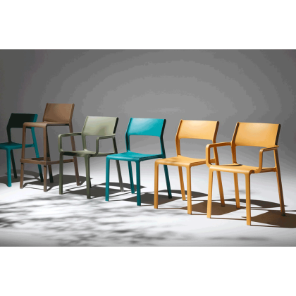 TRILL ARMCHAIR, кресло пластиковое (senape/горчица)