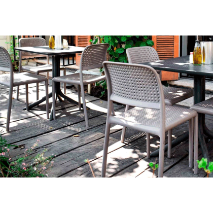 BORA BRISTOT, стул пластиковый (tortora/тортора)