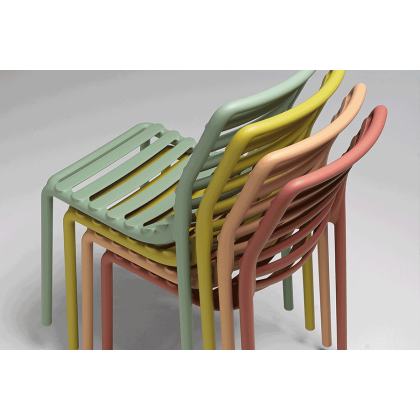 DOGA BRISTOT, стул пластиковый (marsala/марсала)