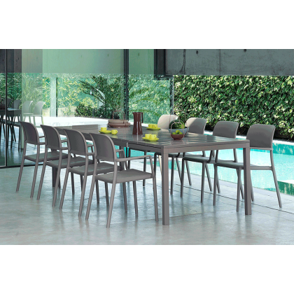 RIO ALU 210 EXTENSIBILE, стол металлический раздвижной 210 - 280 см (tortora/тортора)