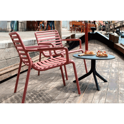 DOGA RELAX, лаунж-кресло пластиковое (marsala/марсала)