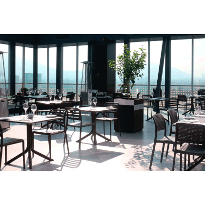 COSTA BISTROT, стул пластиковый (antracite/антрацит)
