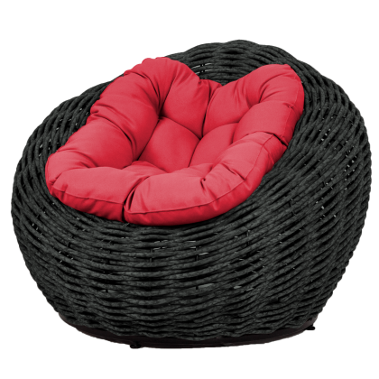 Кресло-гнездо плетеное DeckWOOD Nest (черный)