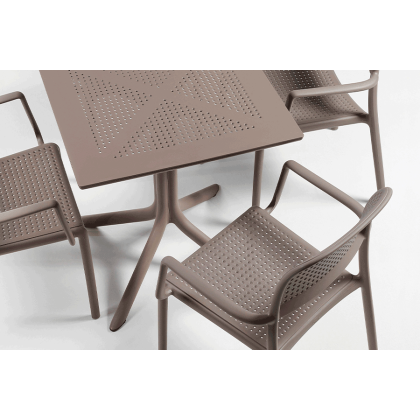 BORA, кресло пластиковое (tortora/тортора)