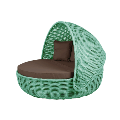 Беседка-кровать NestBed с откидным верхом DeckWOOD (бирюза)