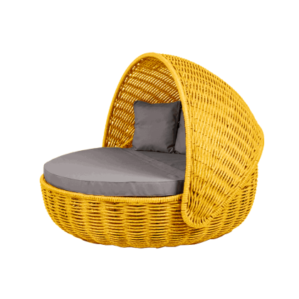 Беседка-кровать NestBed с откидным верхом DeckWOOD (желтый)