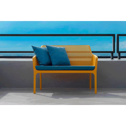 NET BENCH, скамья пластиковая (senape/горчица)