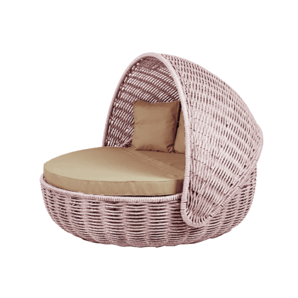 Беседка-кровать NestBed с откидным верхом DeckWOOD (пудровый)